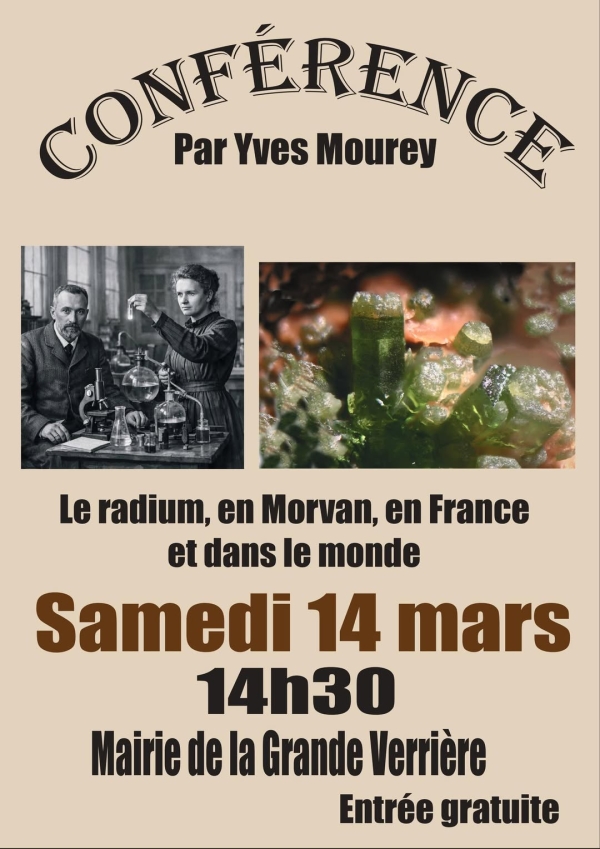 Une conférence sur le radium dans le Morvan 