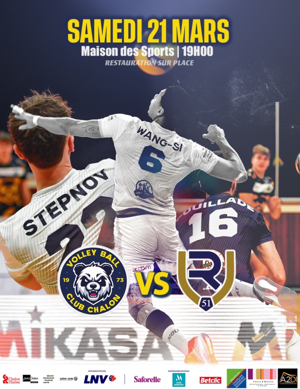 VOLLEY-BALL CHALON - Chalon reçoit Reims ce samedi à la Maison des Sports 
