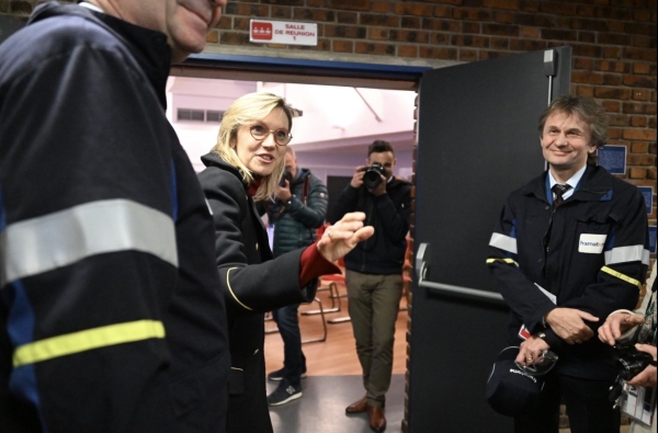 Agnès Pannier - Runacher en visite à Framatome à Saint-Marcel