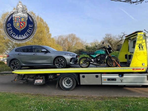 Permis probatoire, cannabis et excès de vitesse = combo gagnant à Demigny pour le motard 