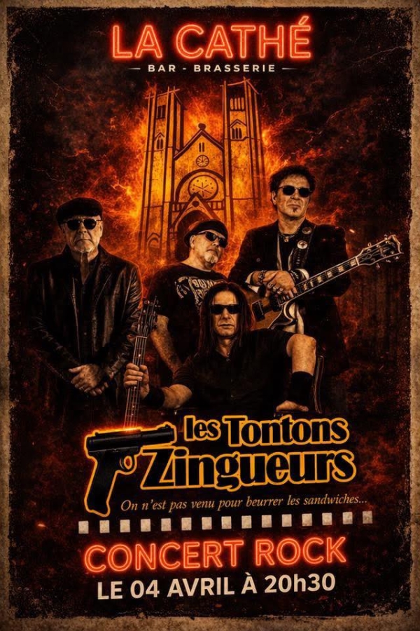 Les Tontons Zingueurs vous donnent rendez-vous à la Cathé ce samedi soir 