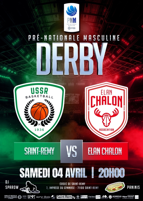 PRENATIONALE MASCULINE - Grand derby ce samedi entre l'US Saint Rémy et l'Elan Chalon 