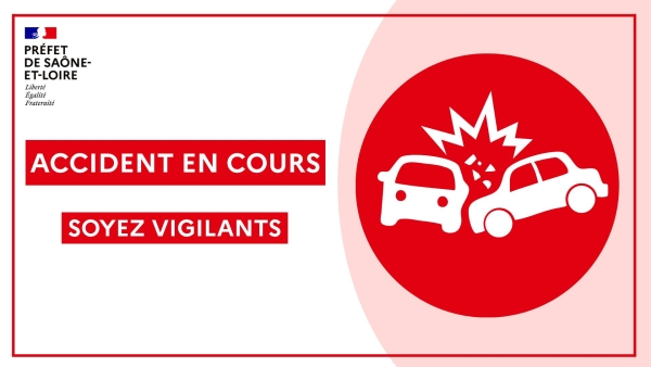 La D980 est coupée entre Jalogny et Cluny après une collision entre deux voitures 