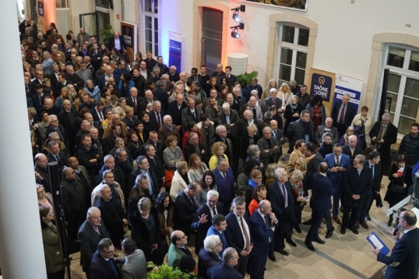 SAÔNE-ET-LOIRE : 800 personnes aux voeux du préfet et du président du Conseil départemental aux corps constitués