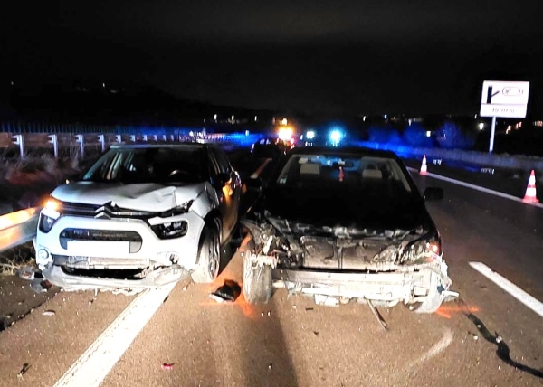 4 blessés dans une collision entre 4 véhicules, entre Montchanin et Chalon sur Saône