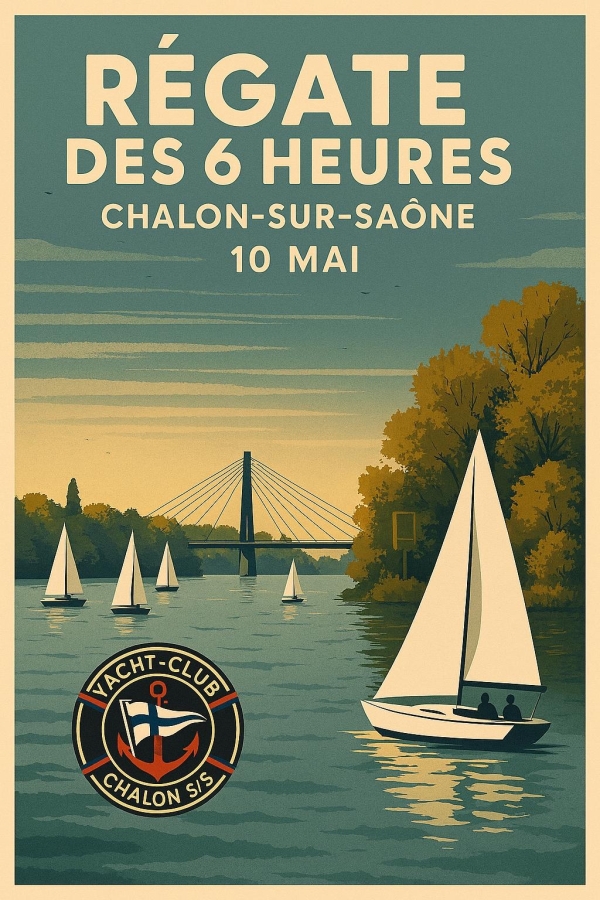 La régate des 6 heures du Yacht Club Chalon se déroule ce dimanche 