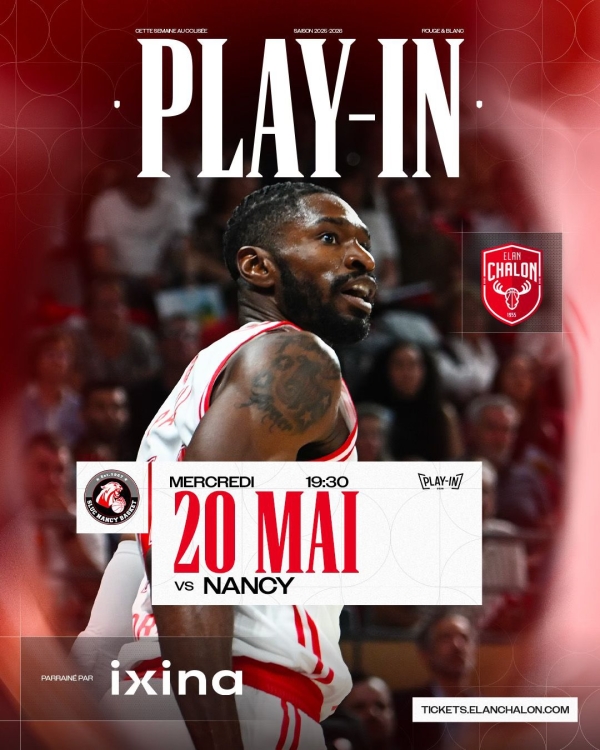 BASKET-BALL - PLAY IN - Les gagnants des places pour assister au choc contre Nancy  ce mercredi soir 