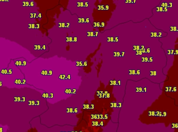 CANICULE - Le thermomètre a avoisiné les 43°c en Saône et Loire 