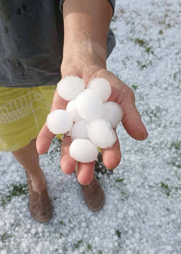 Une tempête de grêle ce dimanche en fin de journée dans le Doubs 