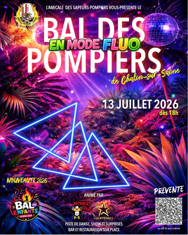 Les inscriptions pour le bal des sapeurs-pompiers de Chalon sont ouvertes - C'est maintenant ! 