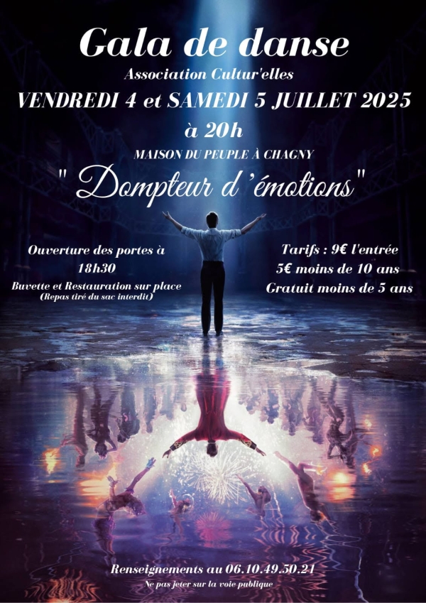 L'Association Cultur'elles annonce son grand gala de danse les 4 et 5 juillet à Chagny