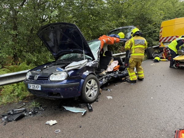 3 blessés dont 1 grave dans une violente collision à Marmagne 