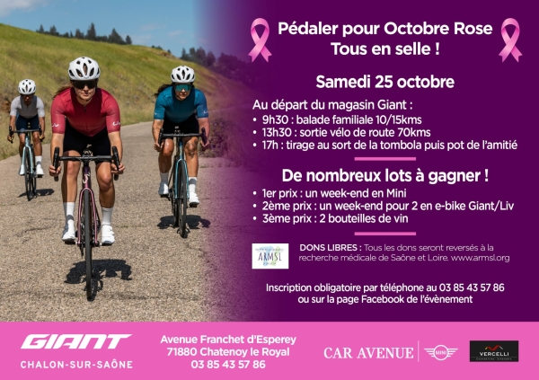 OCTOBRE ROSE - Giant Châtenoy le Royal se mobilise 