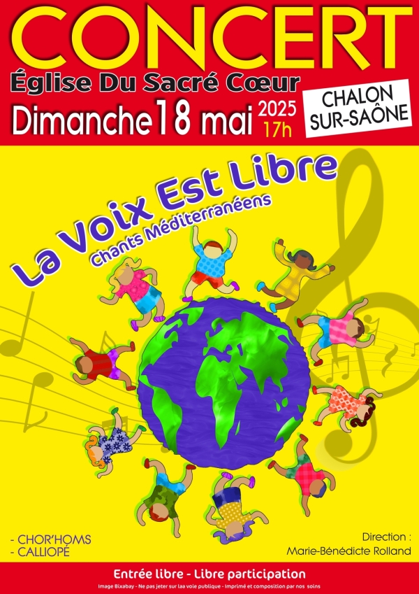 La Chorale "la voix est libre"en concert à Chalon sur Saône et Ouroux sur Saône