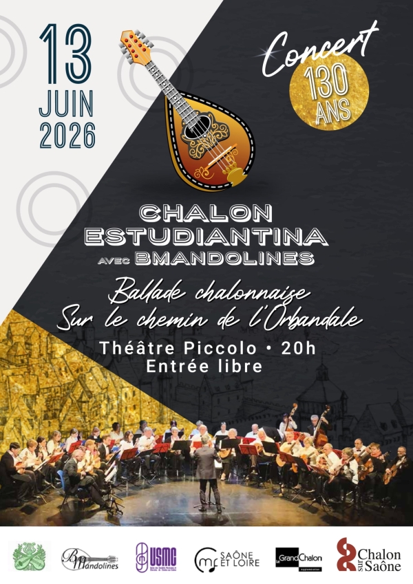 Chalon Estudiantina vous donne rendez-vous samedi 13 juin pour le concert du 130e anniversaire 