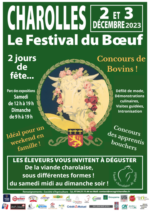 Festival du Boeuf à Charolles... Deux jours de fête les 2 et 3 décembre 