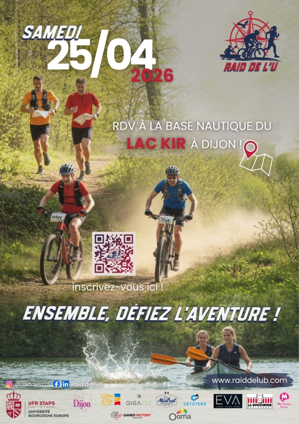 Le Raid de l’U revient pour sa 24ème édition le 25 avril 2026 au Lac Kir