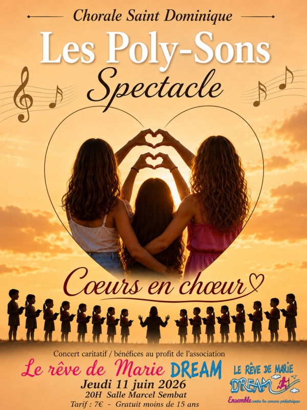 Concert caritatif au profit du Rêve de Marie avec la Chorale de Saint-Dominique 
