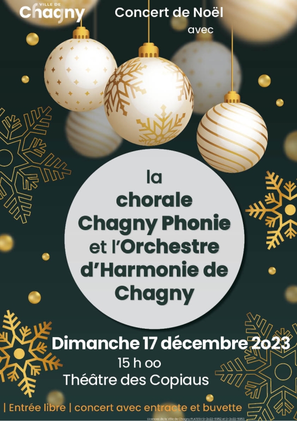 La Chorale Chagny Phonie et l'orchestre d'harmonie en concert le 17 décembre 
