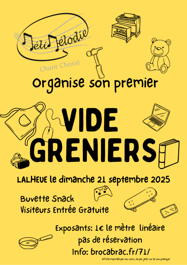 Vide-greniers organisé par MéliMélodie le 21 septembre à Lalheue ANNULE