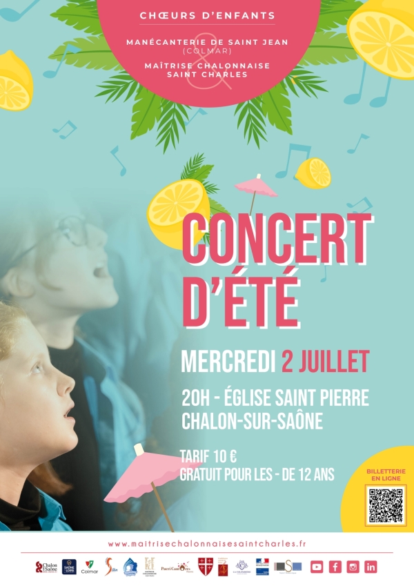 Le concert d'été de la Maîtrise Saint-Charles vous donne rendez-vous ce mercredi 2 juillet