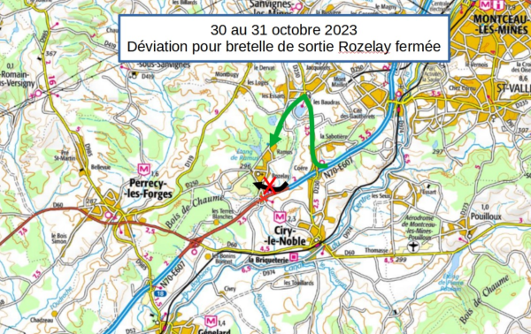 Travaux de mise à 2 × 2 voies de la RCEA entre Ciry-le-Noble et Génelard