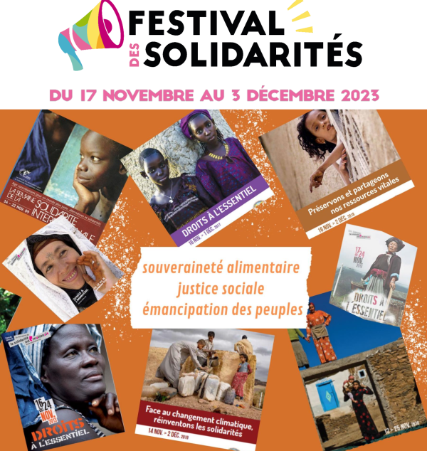  Le Festival des Solidarités vous donne rendez-vous du à compter du 17 novembre à Chalon 
