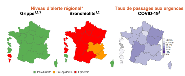 BRONCHIOLITE - La Bourgogne-Franche Comté passe en rouge 