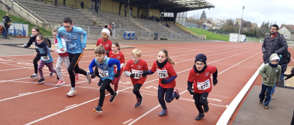 Les plus jeunes du Grand Chalon Athlétisme bien représentés au Cross Ufolep d'Autun