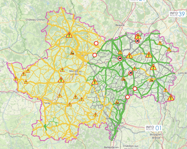 NEIGE - Une grande moitié de la Saône et Loire perturbée 