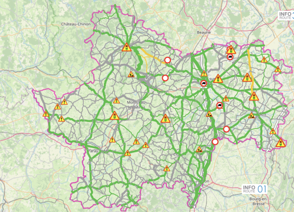 SAONE ET LOIRE - Peu ou pas de difficultés sur les routes ce mercredi matin 