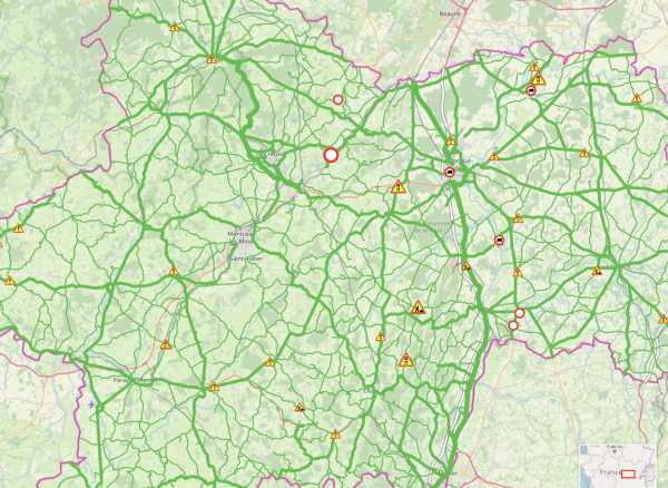 CIRCULATION - La Saône et Loire en vert ce jeudi matin 