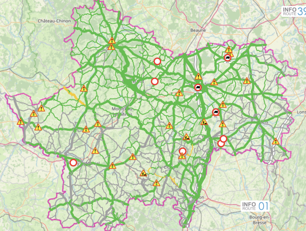 Rien à signaler ce lundi matin sur les routes de Saône et Loire 