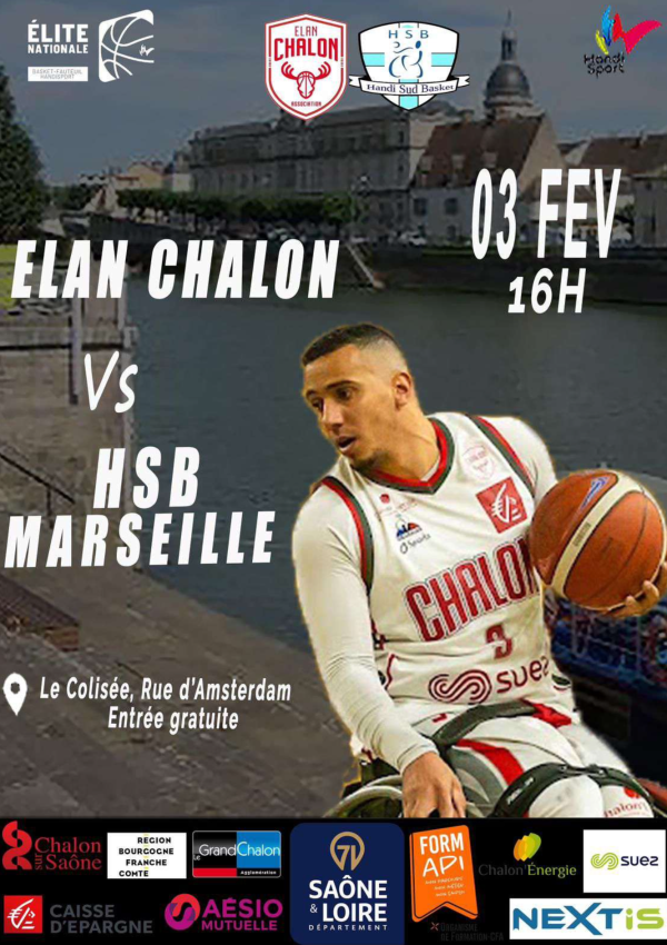 BASKET FAUTEUIL - L'Elan Chalon doit remporter la mise face à Marseille ce samedi après-midi au Colisée