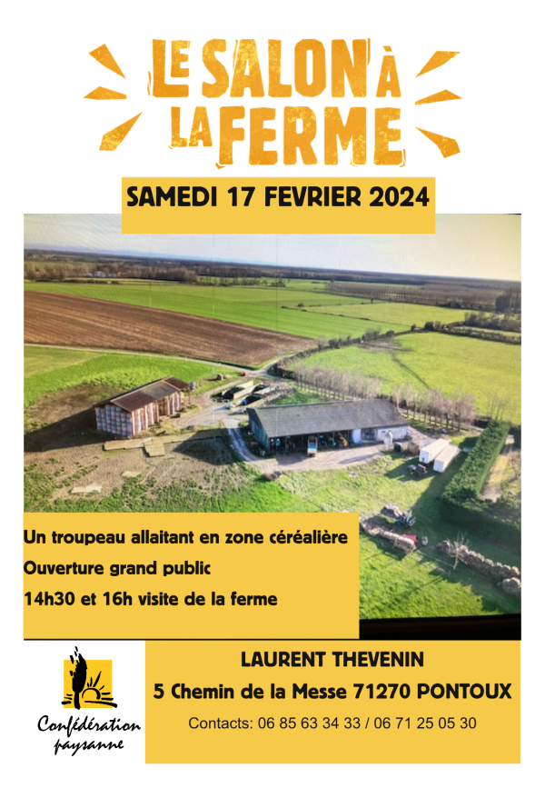 Vous avez dit Salon de l'agriculture à Paris ? La Confédération paysanne vous donne rendez-vous à la ferme 