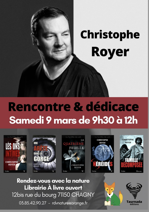 Rencontre & dédicace avec Christophe Royer à Chagny 