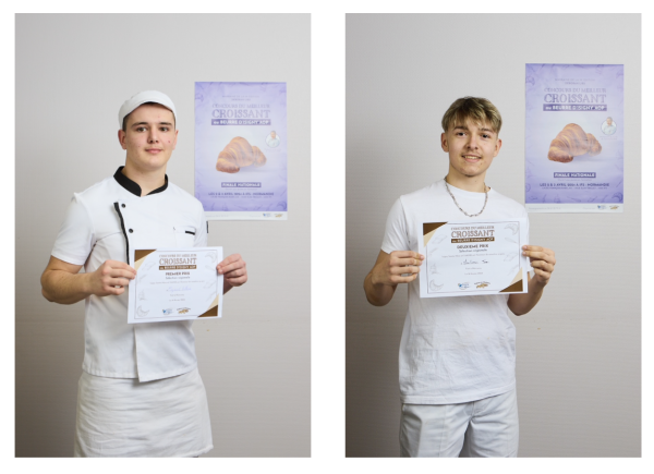 Deux apprentis du CIFA de Mercurey représenteront la Bourgogne-Franche Comté au 19e concours national du meilleur croissant au beurre d'Isigny 