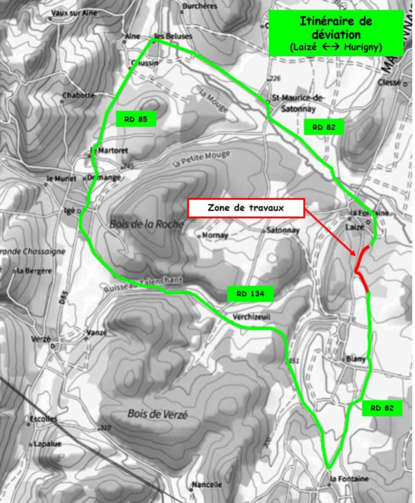 Des travaux dans le secteur de Laizé - Hurrigny 