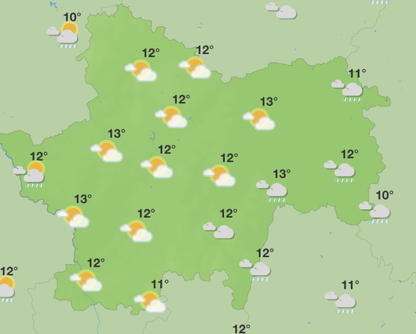 Des averses en début de semaine mais le retour du soleil au fil des journées 