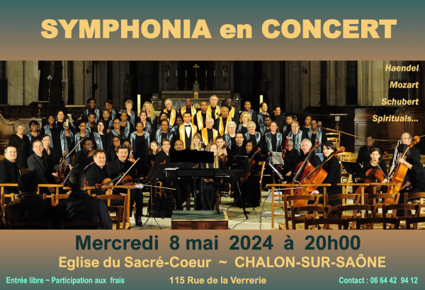 Concert de musique sacrée le mercredi 8 mai à 20 h