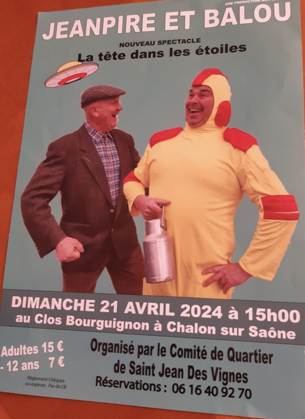 JeanPire et Balou vous donnent rendez-vous dimanche au Clos Bourguignon 