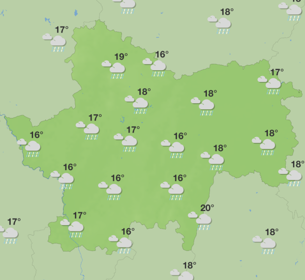 Sortez les parapluies... c'est parti pour au moins une quinzaine de jours d'averses en Saône et Loire 