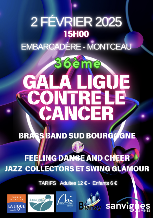 Le 36e Gala de la Ligue contre le cancer est annoncé le 2 février à Montceau les Mines