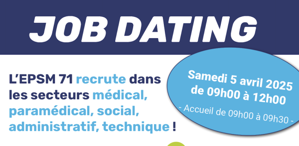 L’EPSM 71 organise une matinée «Job dating»
