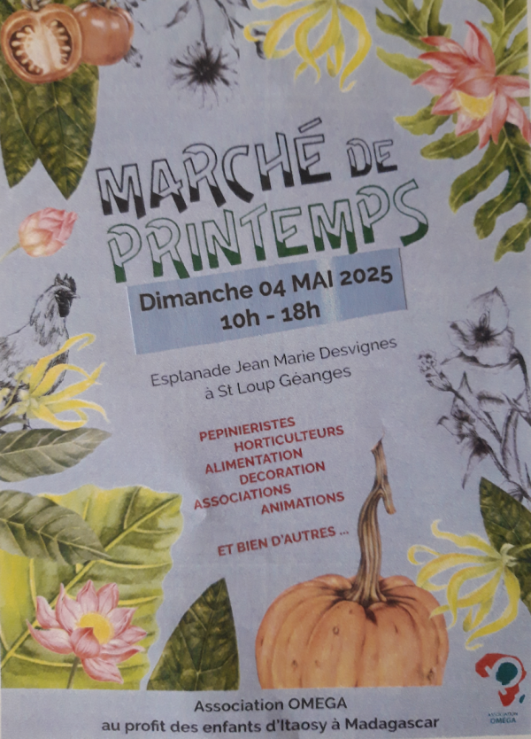 Marché de printemps le 4 mai à Saint-Loup Géanges