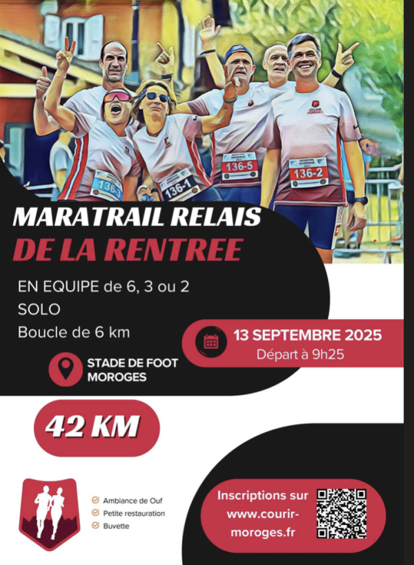 Il est temps de vous inscrire pour le Maratrail relais de Courir Moroges