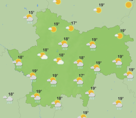 C'est parti pour une quinzaine de jours de grisaille et d'averses en Saône et Loire