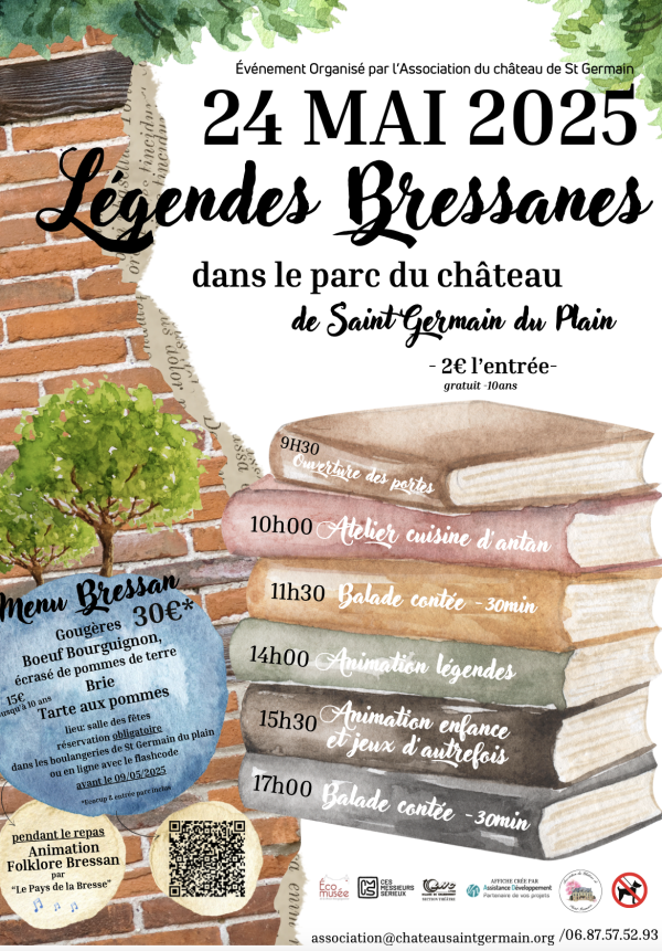 Légendes Bressanes, le 24 mai dans le parc du château de Saint-Germain-du-Plain