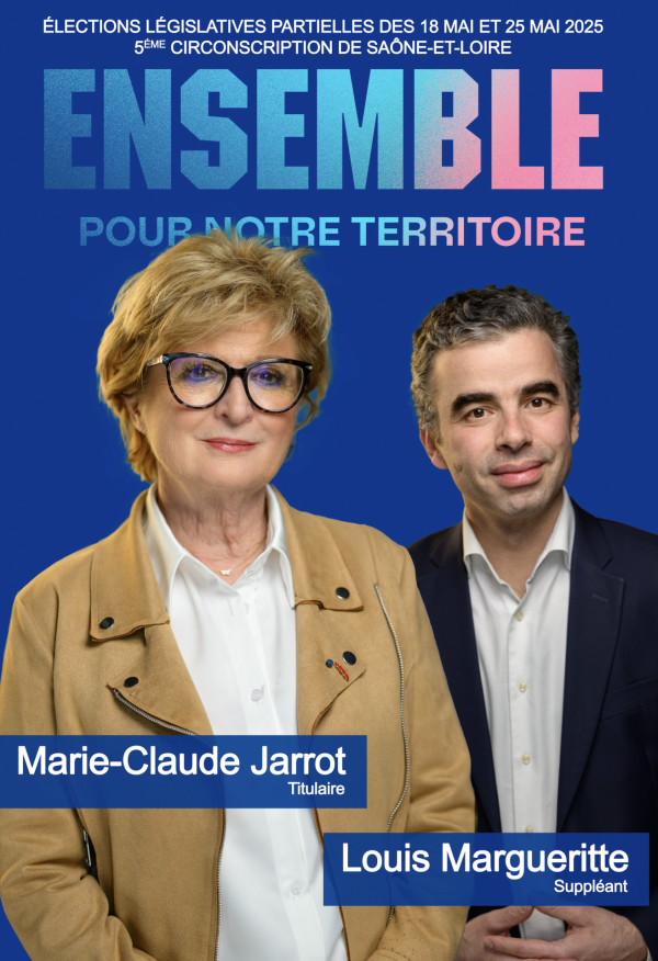 LEGISLATIVES - 5e circonscription de Saône et Loire - Réunion publique le 14 mai à Chalon sur Saône pour Marie-Claude Jarrot et Louis Margueritte