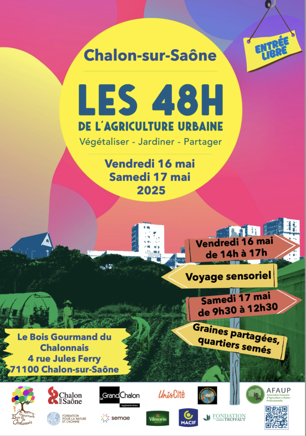 48h de l'agriculture urbaine - Rendez-vous à Chalon sur Saône vendredi et samedi